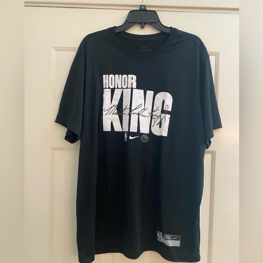 Authentic Official NBA Team Sideline MLK Day T-Shirt Nike XL